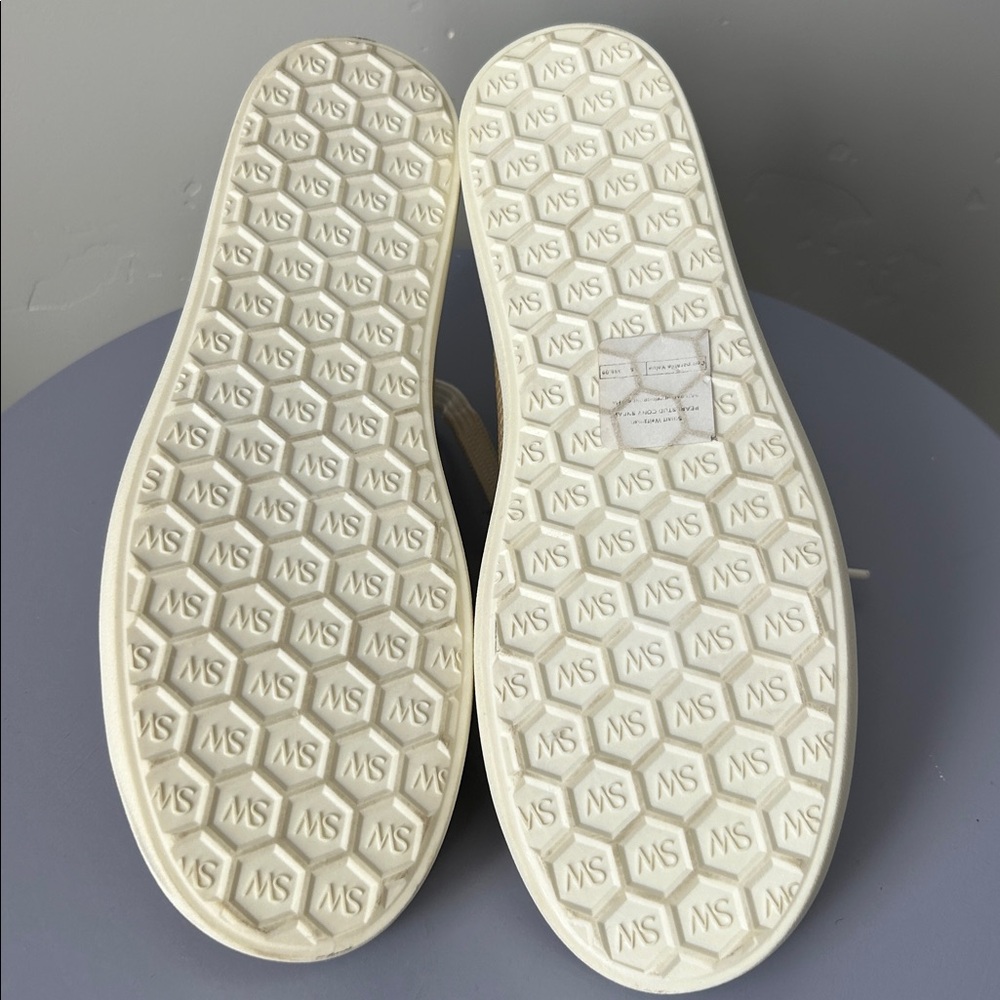 Stuart Weitzman Natural Embellished Platform Sneakers Sz 7 US $395 - Picture 13 of 15